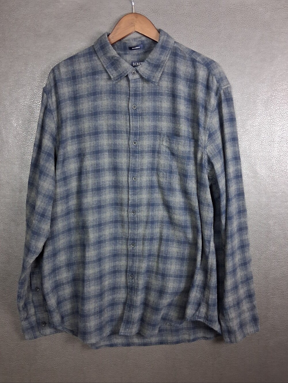 J Crew Shirt Mens XL Flannel Plaid Cotton Classic New With Tags Button Up
